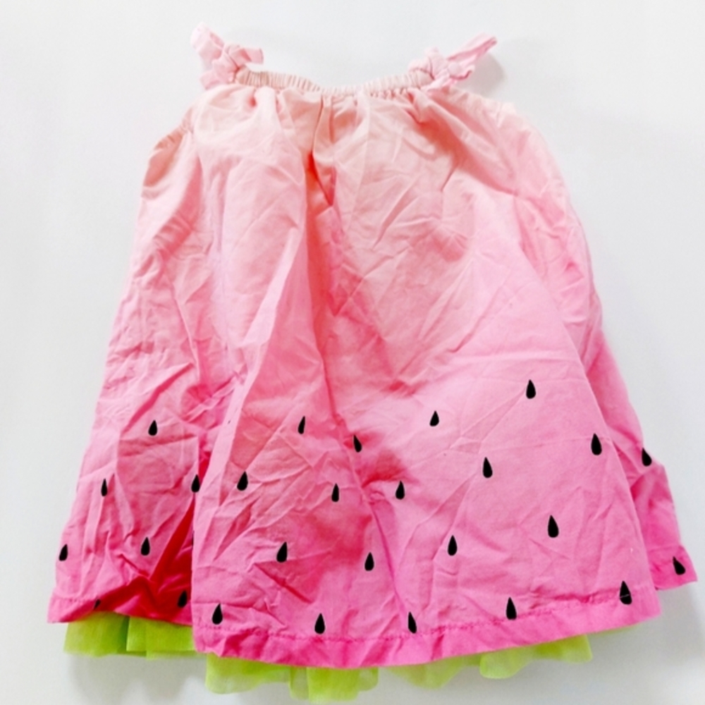 Watermelon Sundress Green Petticoat Childrens Place Size 9-12 Months‎